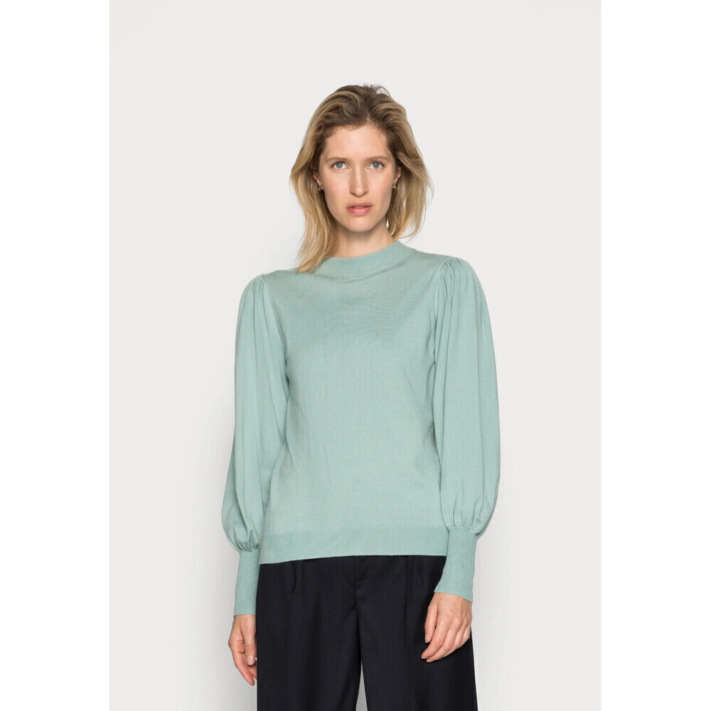 MSCH Women's Talma Rachelle Long Bishop-Sleeve Pullover in Blue Surf Size M